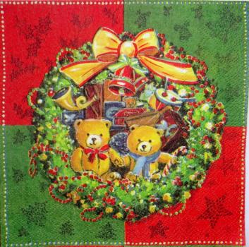 TW-078 Teddy Weihnachten - 3-lagig